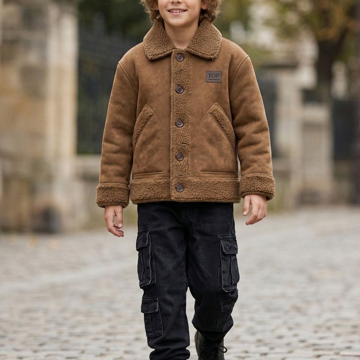 KIBOU - Chaqueta Niño Chiporro Invierno Térmica Abrigada Kibou Polar Gruesa