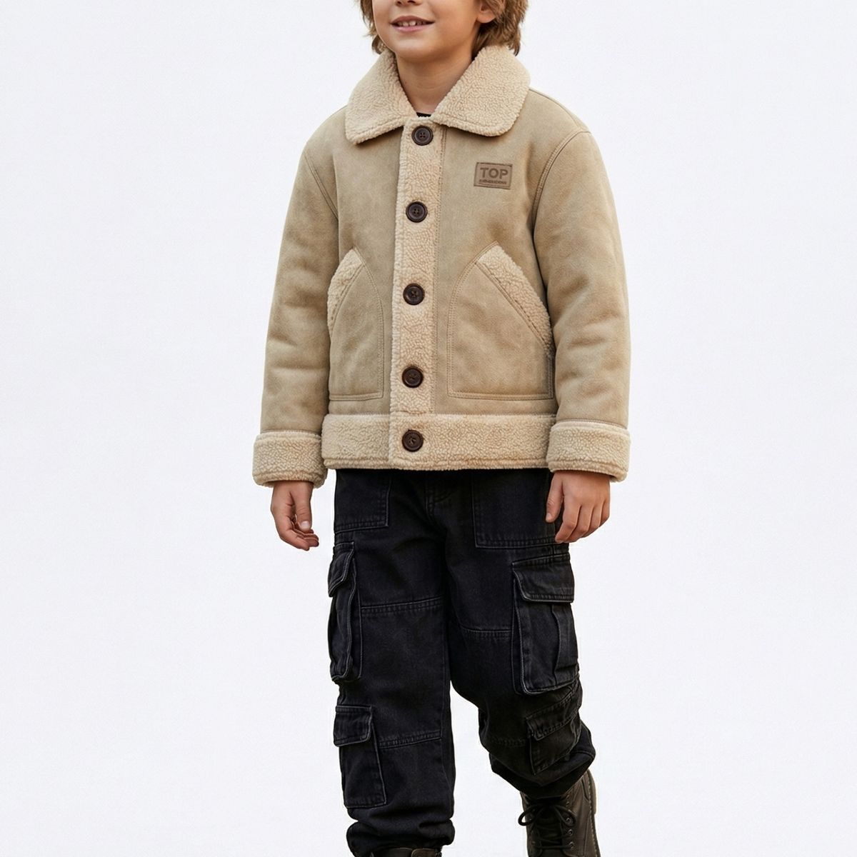 KIBOU - Chaqueta Niño Chiporro Invierno Térmica Abrigada Kibou Polar Gruesa