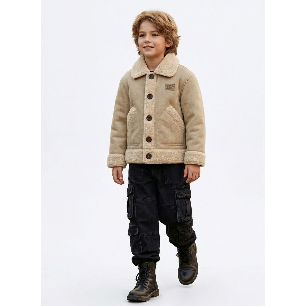 KIBOU - Chaqueta Niño Chiporro Invierno Térmica Abrigada Kibou Polar Gruesa