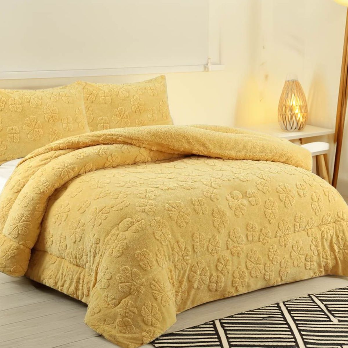 GENERICO - Plumon De Invierno Texturizado Trebol Con Chiporro 2P