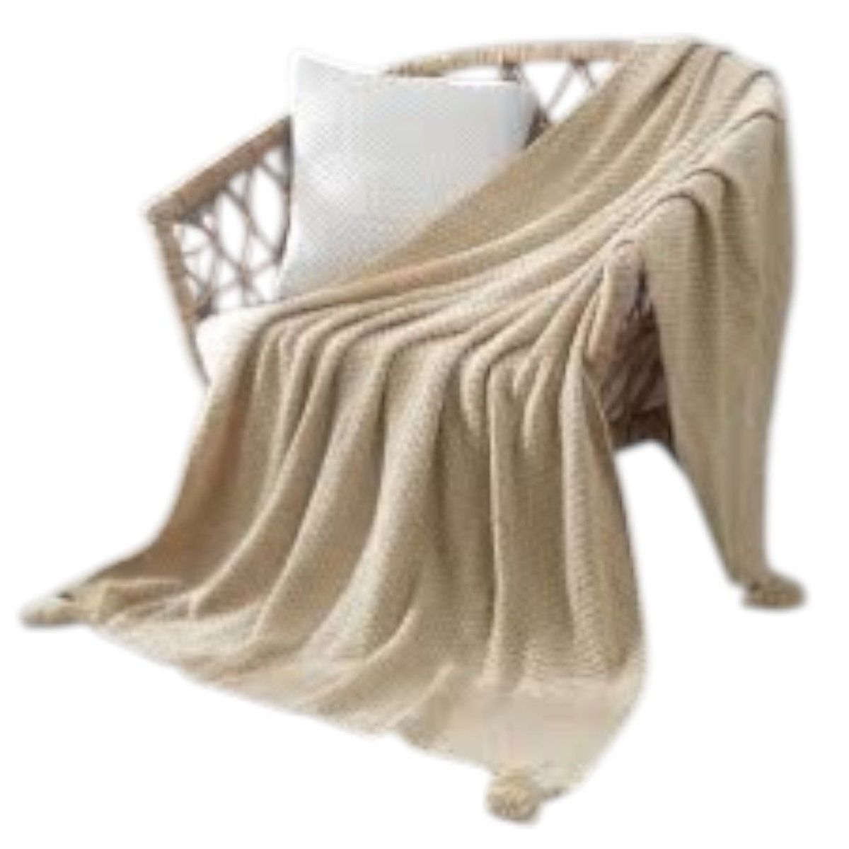 GENERICO - Manta Para Sofa Estilo Boho Chip