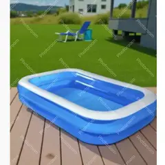 ANGELES DEL HOGAR - PISCINA RECTANGULAR INFLABLE 262MX175X51CM