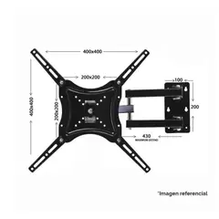 GENERICO - Soporte Para Tv Con Brazo 14-55 Pulgadas Hasta 50 Kilos