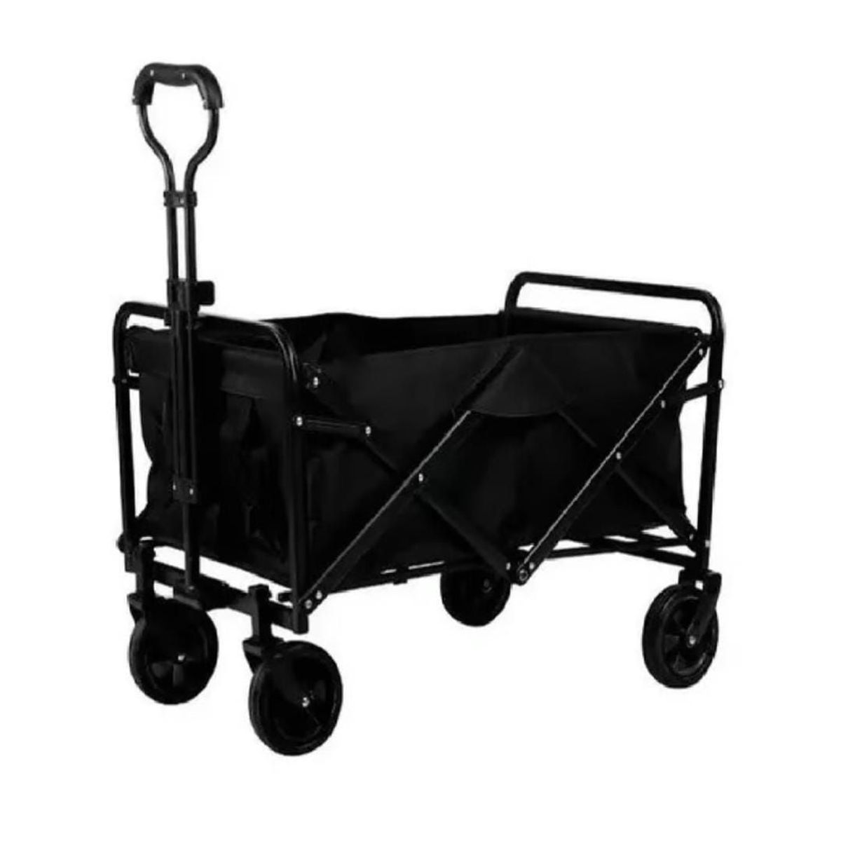 ANGELES DEL HOGAR - Carrito Para Compras Plegable Ideal Para El Camping Pro Max Color Negro