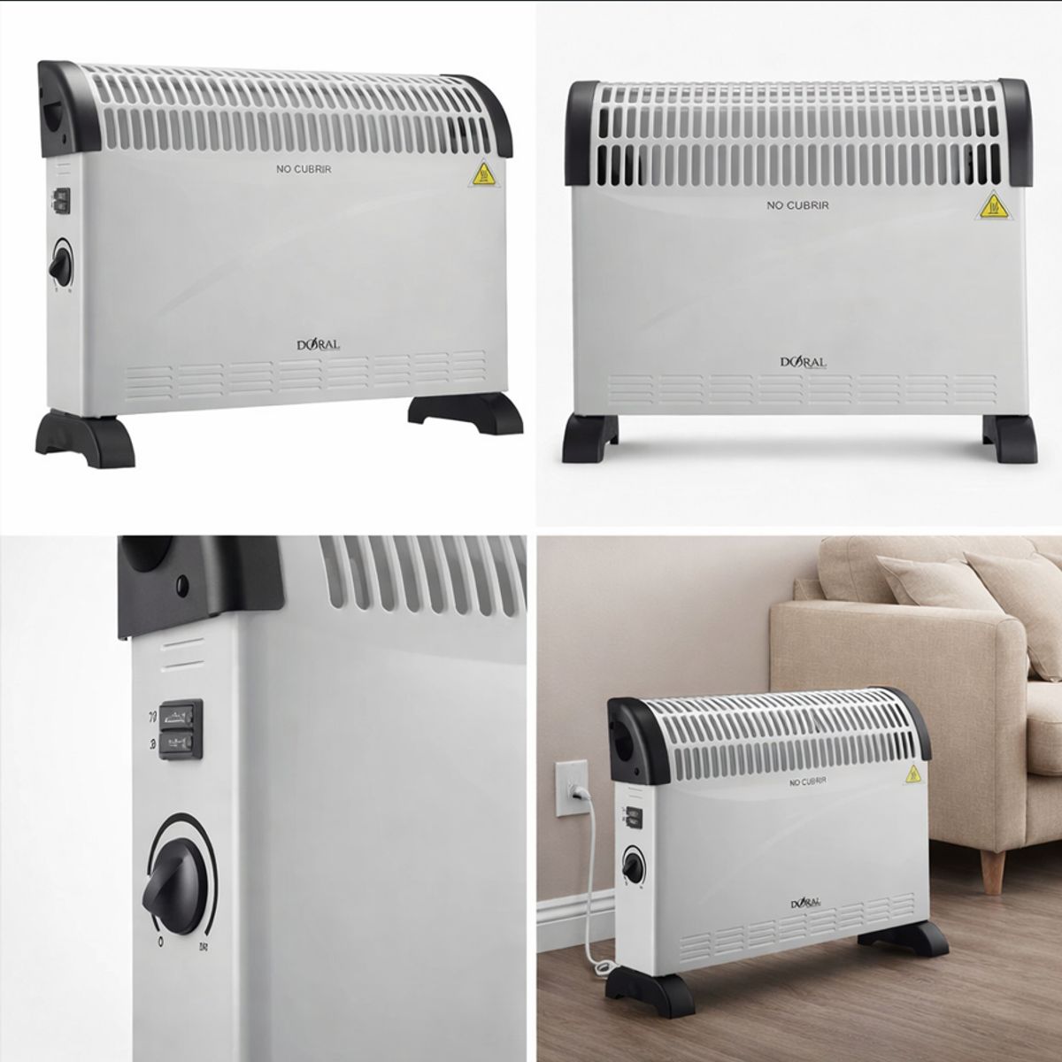 DORAL - Convector Eléctrico Orleans 3 Niveles