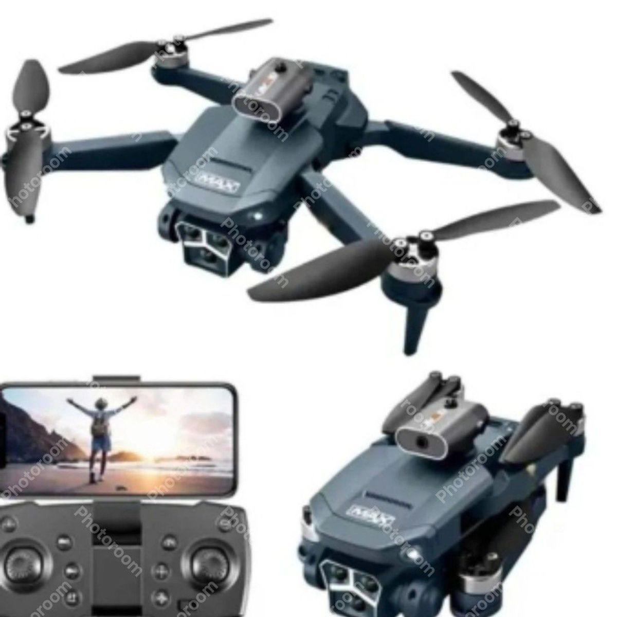 ANGELES DEL HOGAR - DRONE Y3 MAX DOBLE CÁMARA 360 ULTRA NEGRO