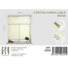 GENERICO - Cortina Roller Dia Y Noche 100X240 Cm