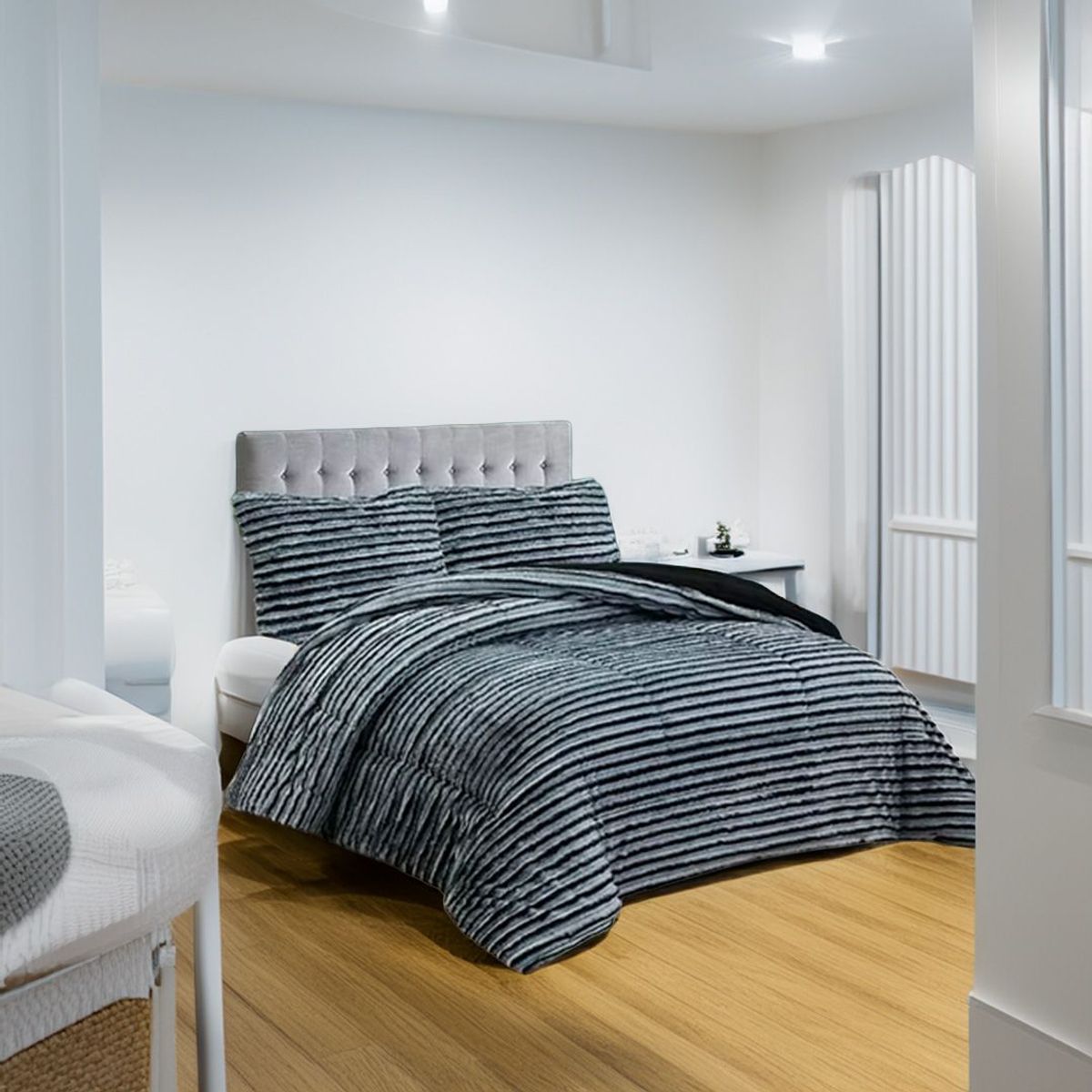 GENERICO - Plumón de Invierno de linea tipo  piel conejo