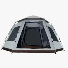 ANGELES DEL HOGAR - Carpa Automática Hexagonal Impermeable Para 6 Personas 240x270x160