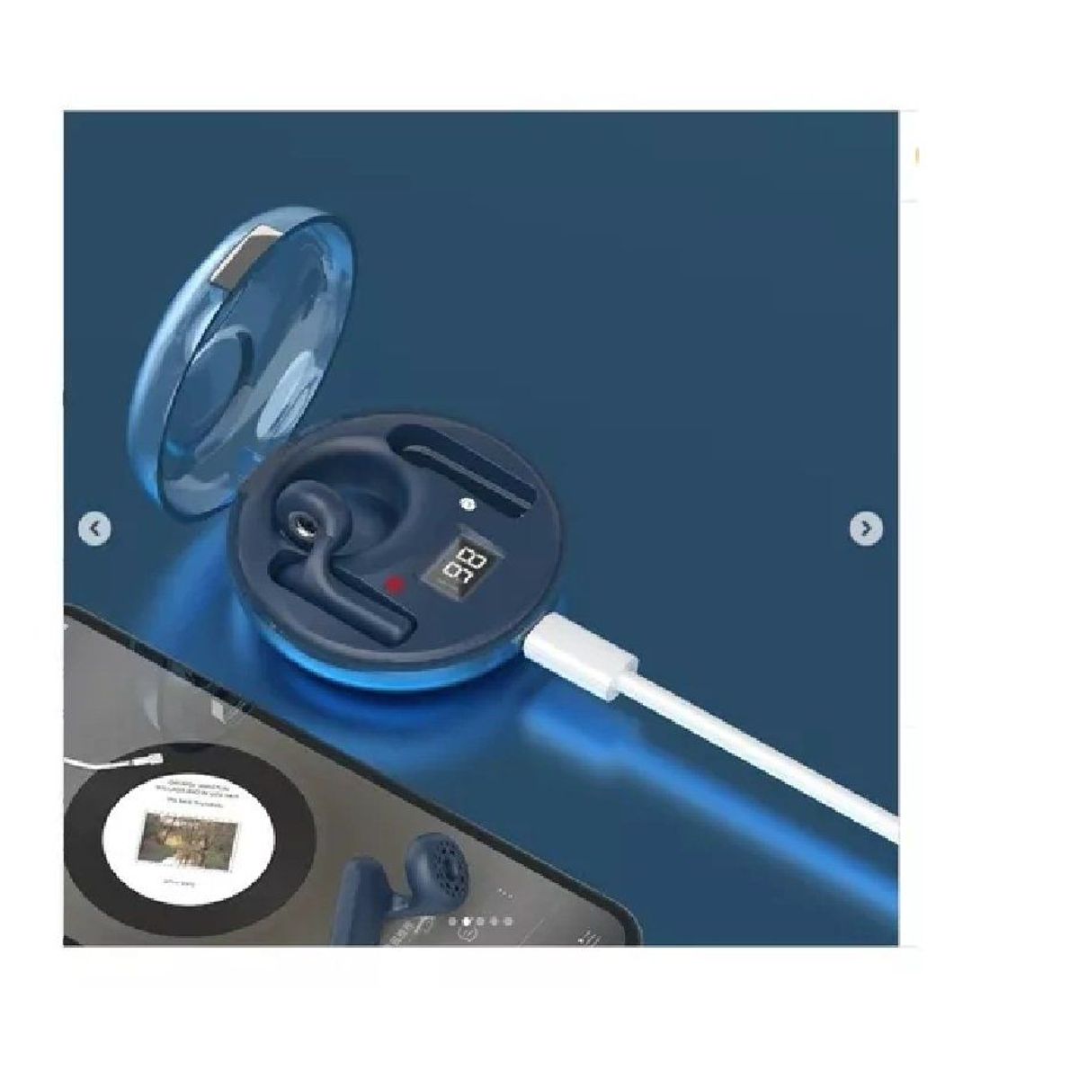 ANGELES DEL HOGAR - Mini Audífonos Inalámbricos VIDVIE 5.3 Negros