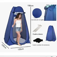 ANGELES DEL HOGAR - Carpa Baño Vestidor Portátil azul