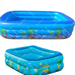 ANGELES DEL HOGAR - PISCINA INFLABLE PARA NINOS MEDIDAS 180X140X60 CM