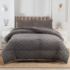 GENERICO - Plumon De Invierno Texturizado Diseño Con Chiporro King