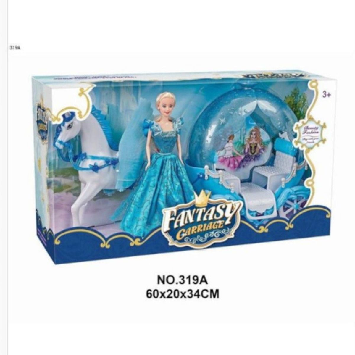 ANGELES DEL HOGAR - Muñeca Princesa Con Carruaje