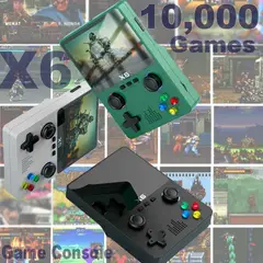 ANGELES DEL HOGAR - Reproductor De Juegos Portátil X6 Con Más De 10 000 Juegos