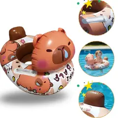 ANGELES DEL HOGAR - Flotante inflable Diseño Capibara PVC para niños