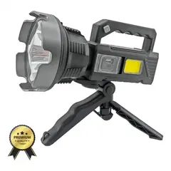 ANGELES DEL HOGAR - Linterna con foco superpotente de largo alcance Ledp90