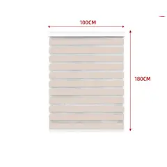 GENERICO - Cortina Roller Duo Black-Out Beige 100X180CM