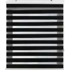 GENERICO - Cortina Roller Duo Black-Out Negro 80X180CM