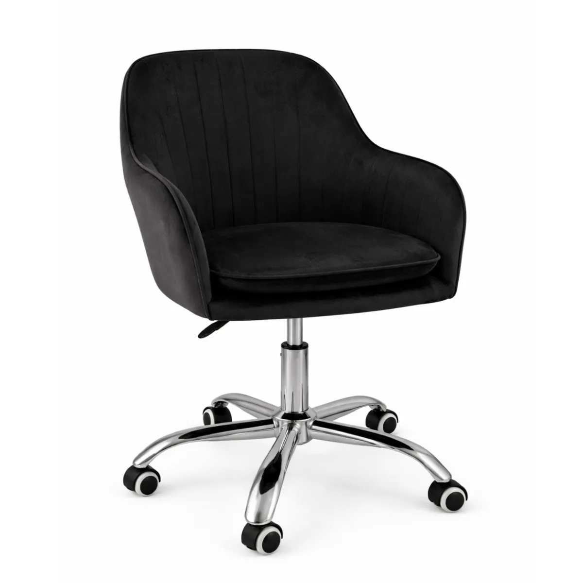 HABITA2 CHILE - Silla de Escritorio Giratoria Acolchada Lineal Silver