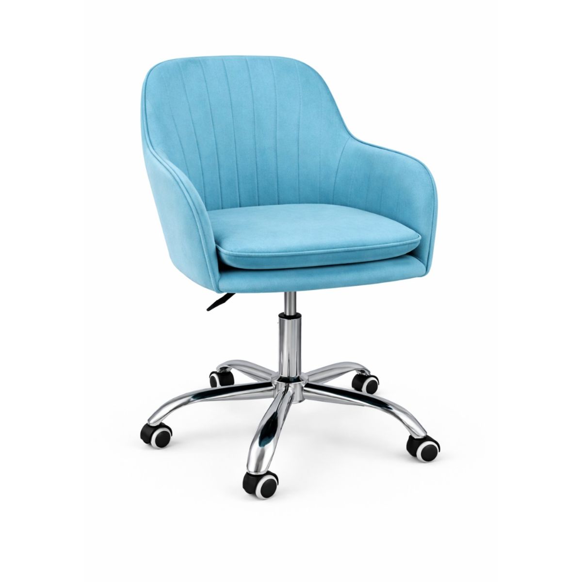 HABITA2 CHILE - Silla de Escritorio Giratoria Acolchada Lineal Silver