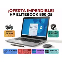 HP - EliteBook 850 G5 Intel i7-8550U 8GB RAM 256GB SSD 15.6 " Reacondicionado Grado A
