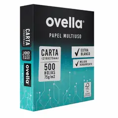 GENERICO - Papel Fotocopia Ovella Carta 75 g 500 Hojas
