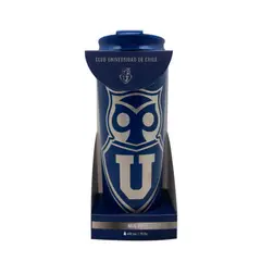 TITANIO - MUG METALICO U DE CHILE AZUL 450 ML FANATIKO