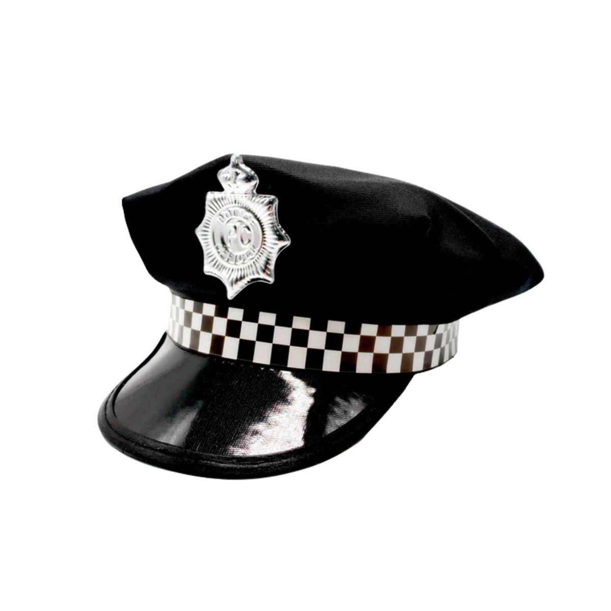GENERICO - Gorro Sombrero Policía Adulto Unisex Disfraz  Fiestas Cosplay