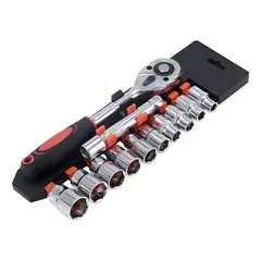 GENERICO - Set Juego Dados 12 Pieza Chicharra 1/2 Cromo Vanadio