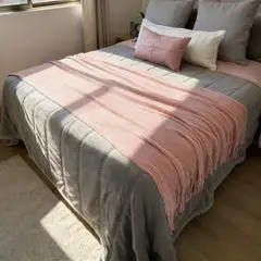 TODOHOGAR SANTIAGO DE CHILE - Set Renovación 2 plazas, Invierno Refugio Rosa 7 Piezas
