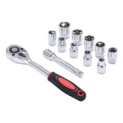 GENERICO - Set Juego Dados 12 Pieza Chicharra 1/2 Cromo Vanadio Thermalstar