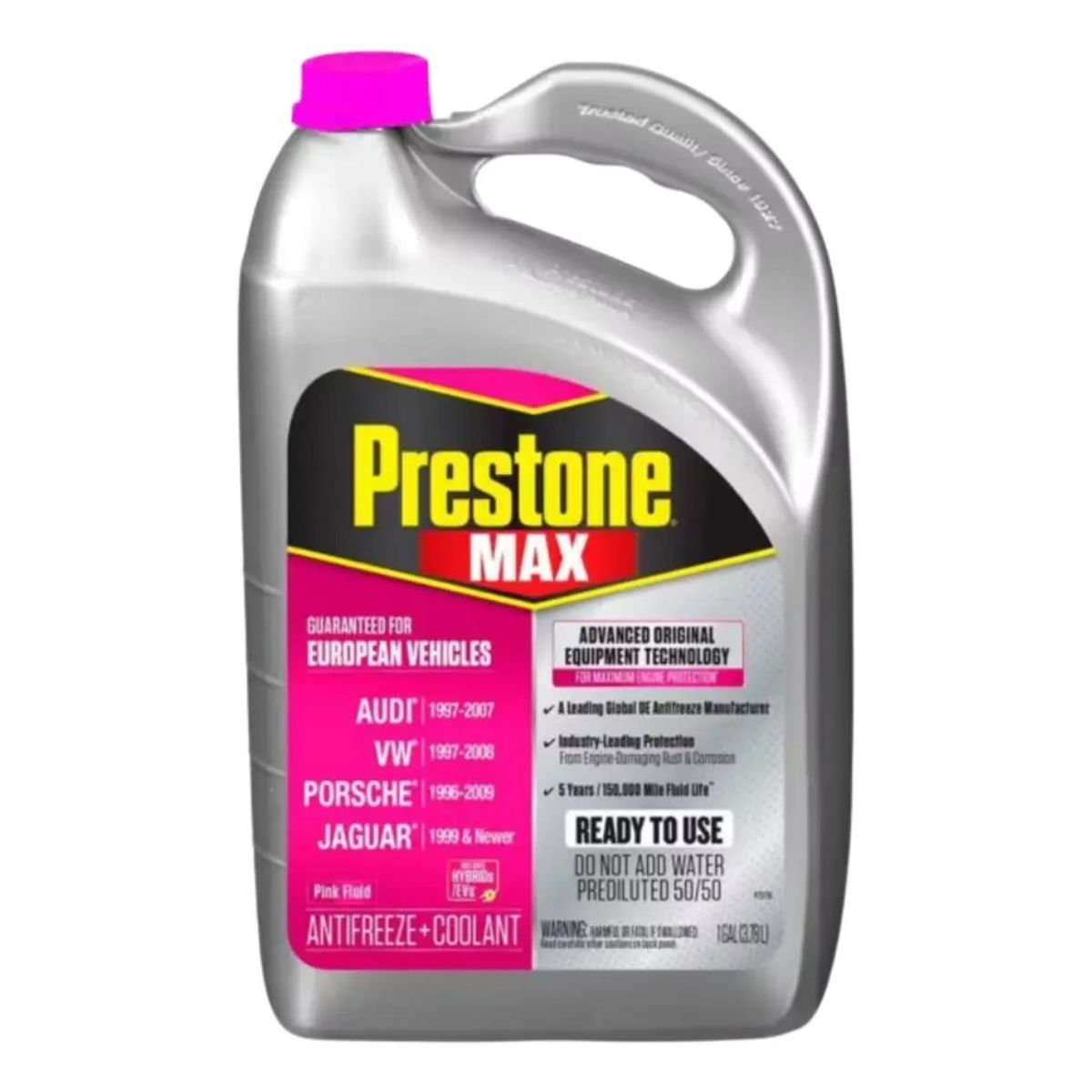 PRESTONE - Prestone Antifreeze/coolant 50/50 Color Rosado 3.75 Litros