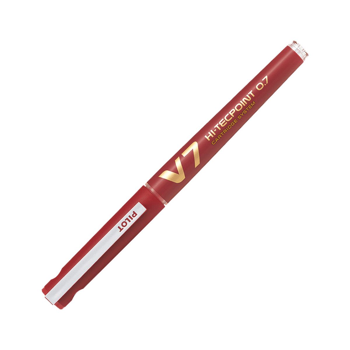 PILOT - Lápiz Tinta Hi-Tecpoint V7 Rojo Recargable 0.7mm Pilot