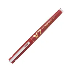PILOT - Lápiz Tinta Hi-Tecpoint V7 Rojo Recargable 0.7mm