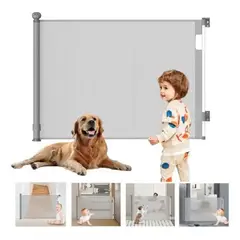 EVERSO - Reja Seguridad Escalera Puerta Retráctil Para Bebe Mascotas