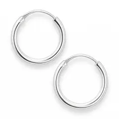 LK LUKSO - Aros Argolla Lisa Unisex 12mm Plata Ley 925