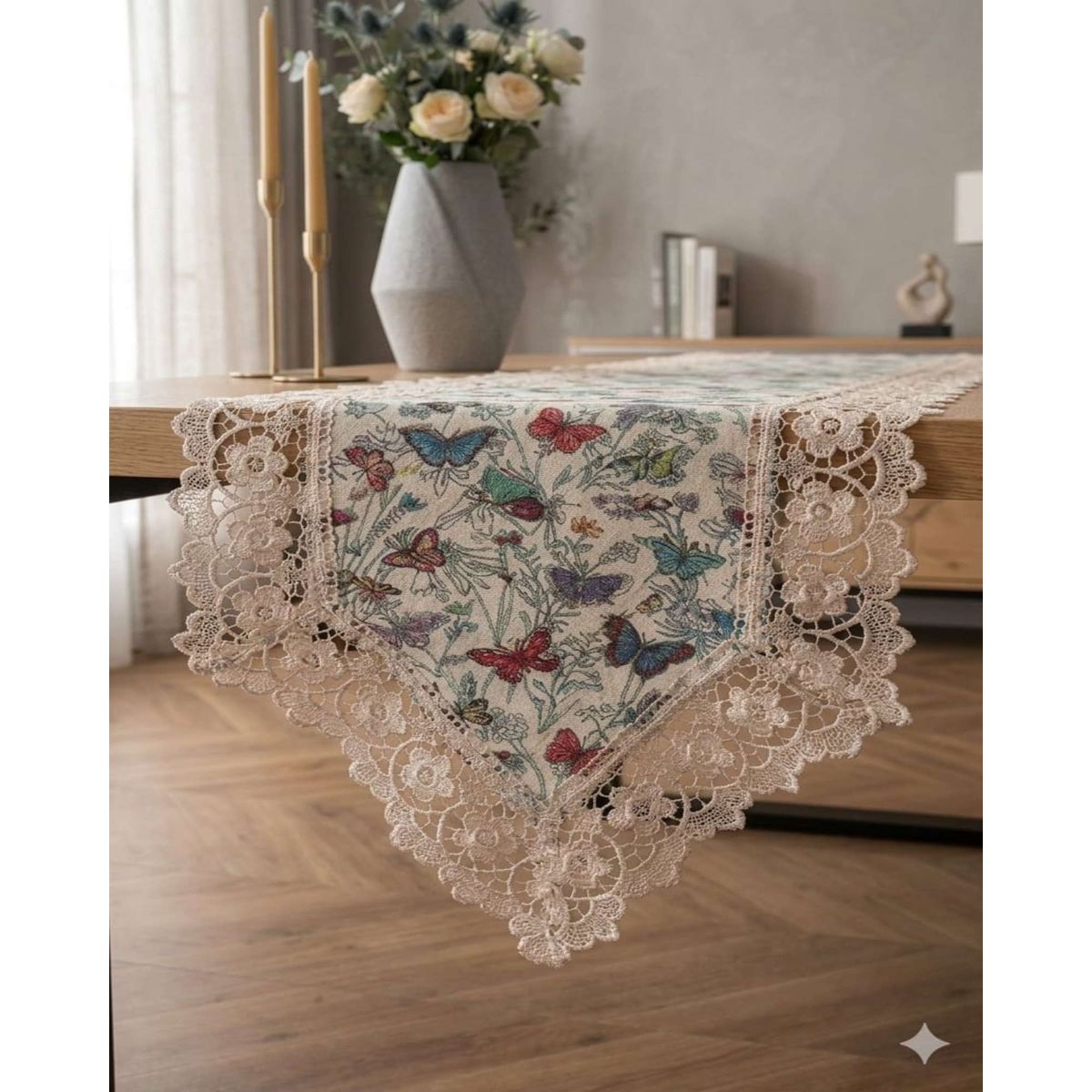 GENERICO - Camino de Mesa Estilo Boho Chic 40x180 cm Decoración Elegante