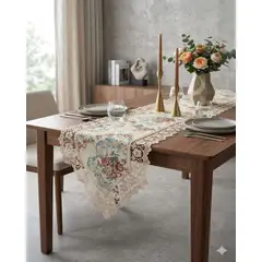 GENERICO - Camino de Mesa Estilo Boho Chic 40x180 cm Decoración Elegante
