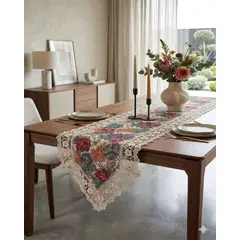 GENERICO - Camino de Mesa Estilo Boho Chic 40x180 cm Decoración Elegante