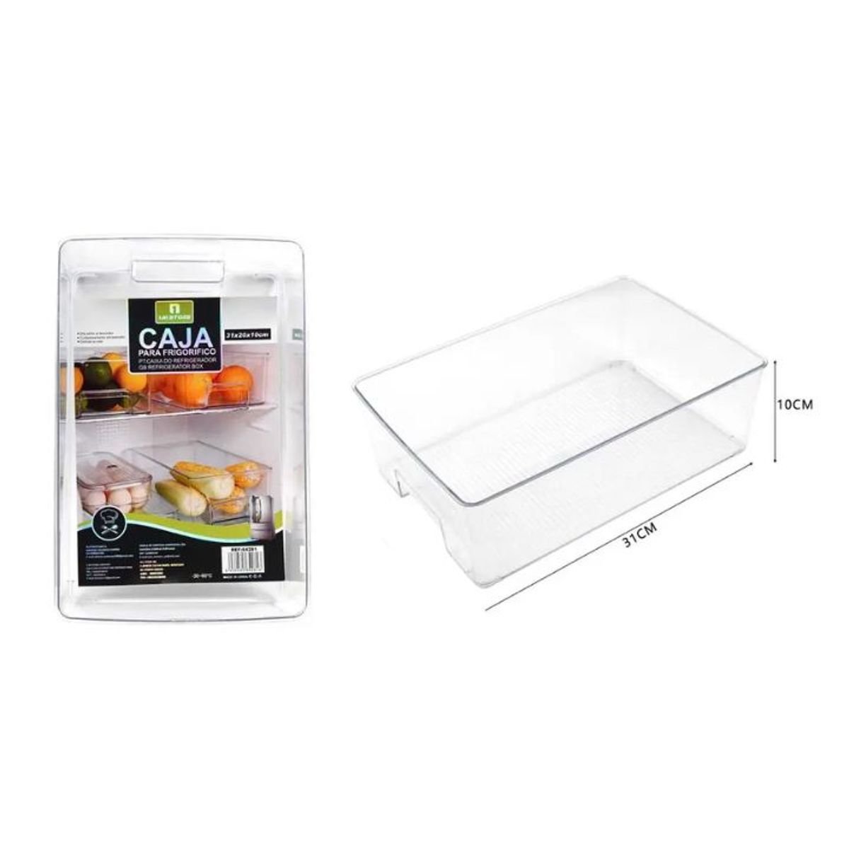 GENERICO - CAJA ORGANIZADORA PARA REFRIGERADOR 31CM
