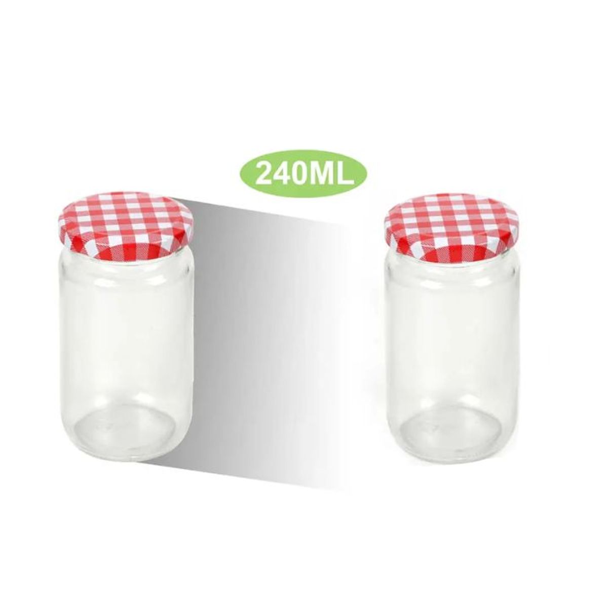 GENERICO - FRASCO DE VIDRIO 240ML 11x8CM