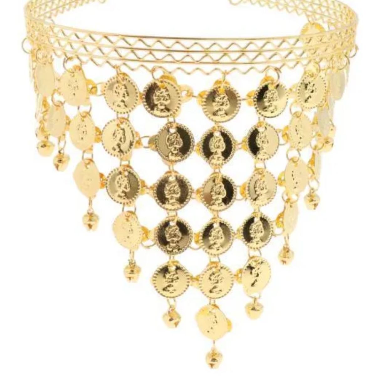 GENERICO - Cintillo Diadema Tiara Danza Árabe Dorado Danza Del Vientre