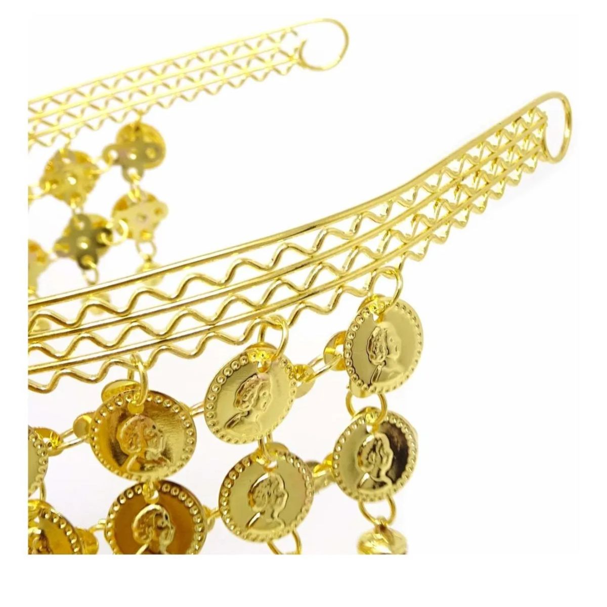 GENERICO - Cintillo Diadema Tiara Danza Árabe Dorado Danza Del Vientre
