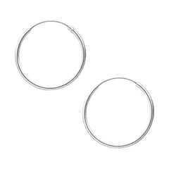 LK LUKSO - Aros Argolla Lisa 20mm Plata Ley 925