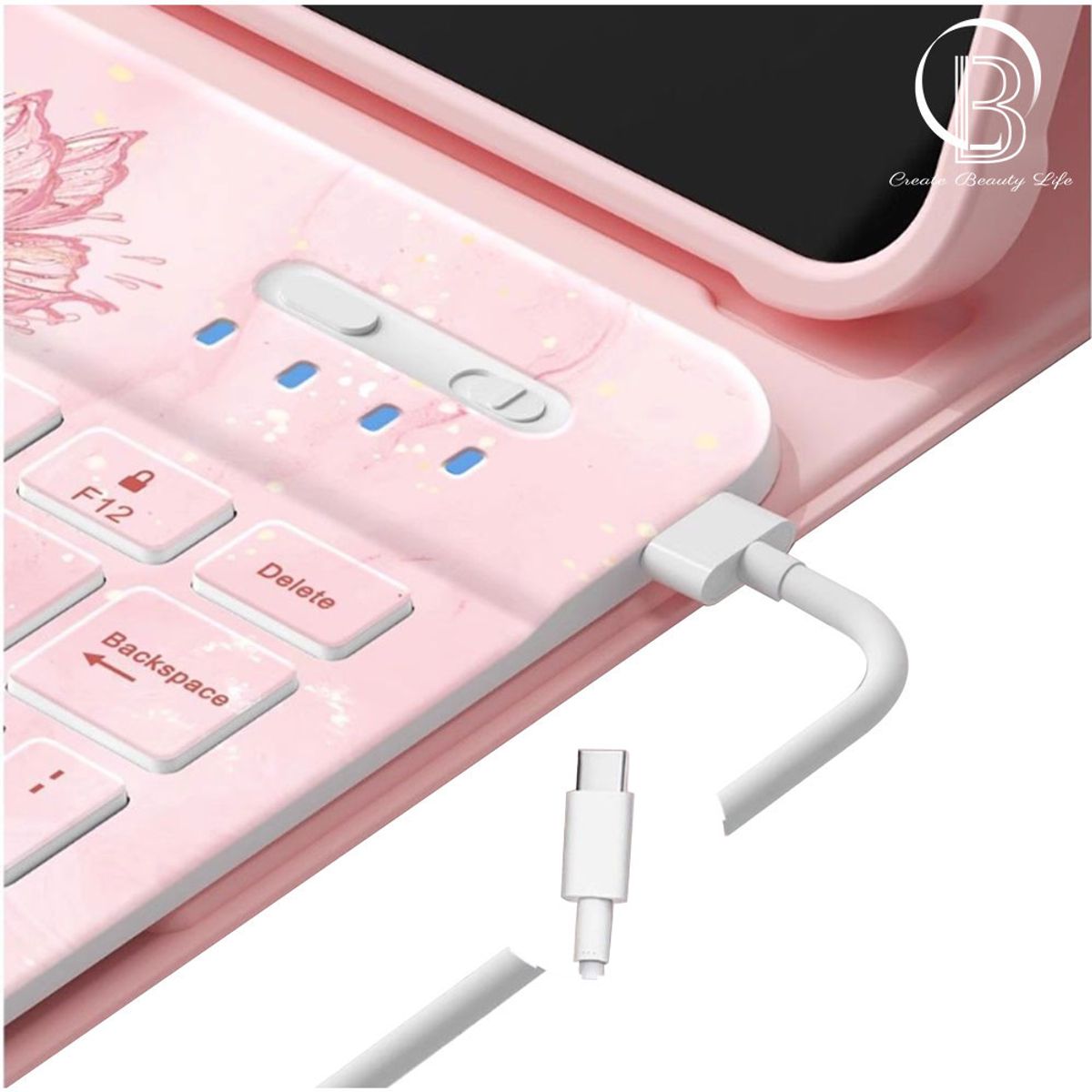 PUREPOWER - Funda Teclado de Español y Raton para iPad (A16) 11ª generación y iPad 10ª Generación 10,9" 2022