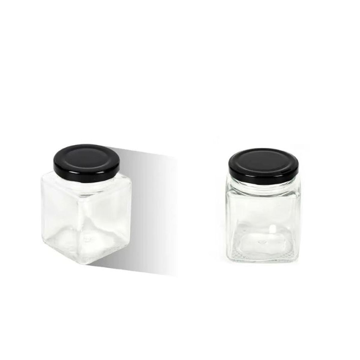 GENERICO - BOTELLA DE VIDRIO 280ML TAPA NEGRA 7x9CM