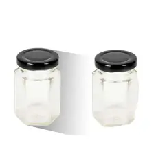 GENERICO - BOTELLA DE VIDRIO 380ML TAPA NEGRA 6x8CM