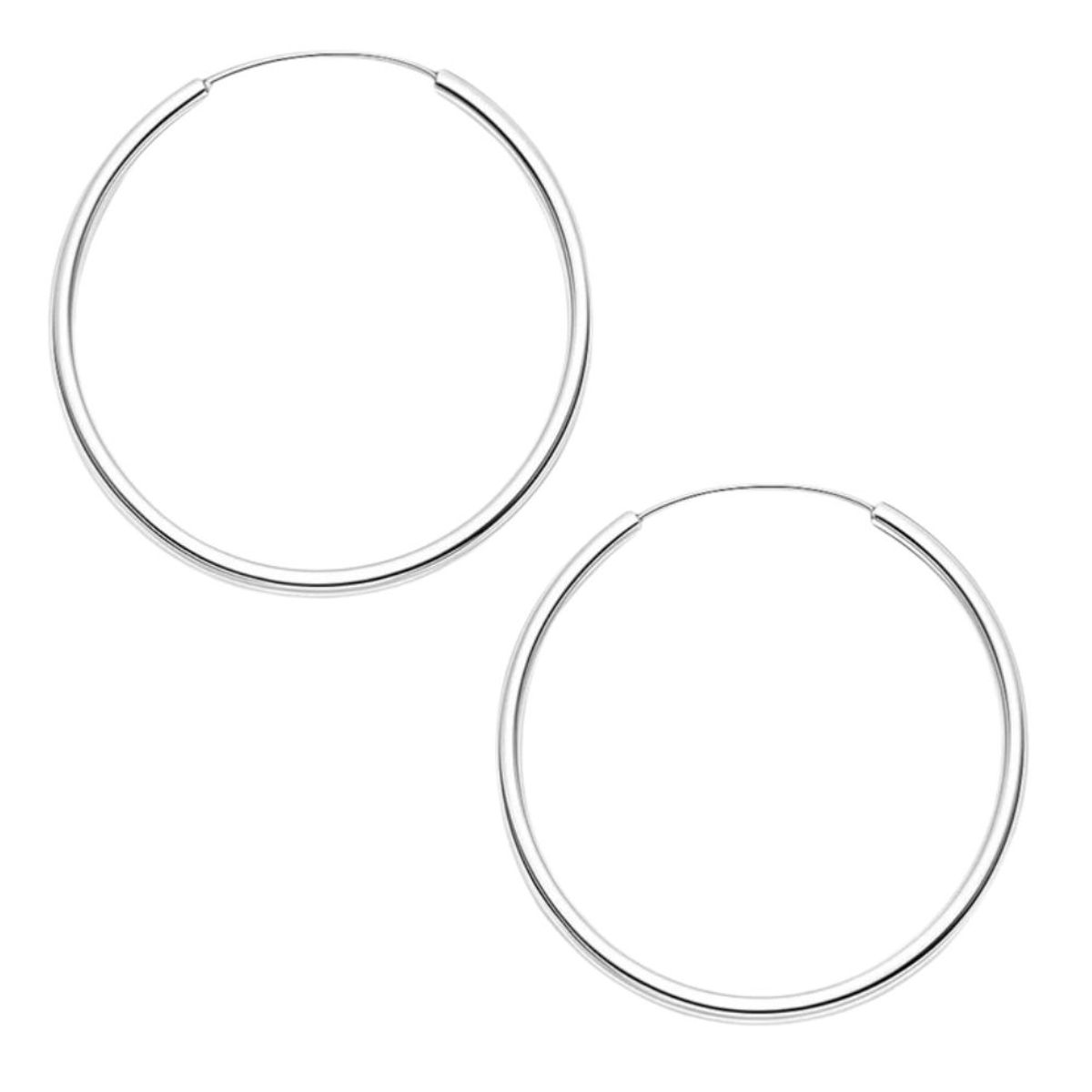 LK LUKSO - Aros Argolla Lisa 30mm Plata Ley 925