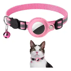 GENERICO - Collar Correa Con Funda Para Airtag Localizar Gato Color Rosa